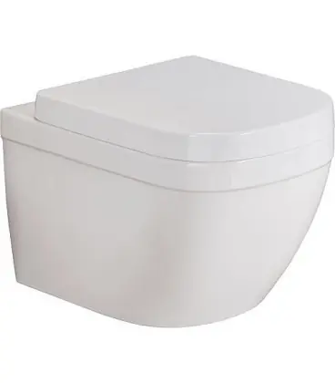 WC suspendu Grohe Euro blanc, sans bord de rincage lxpxh 374x540x361mm