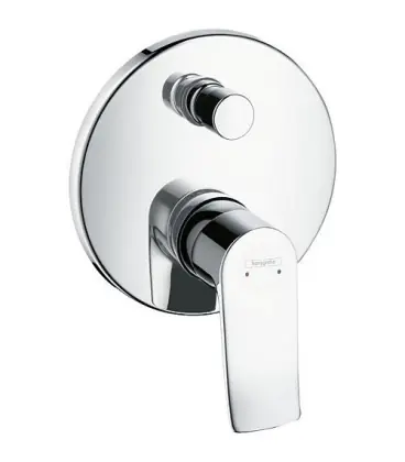 Mitigeur bain/douche encastré set finition Metris, combi.sécurité integree selon EN1717, chrome