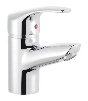 Robinet melangeur vasque Serie Ascona sans garniture d ecoulement, saillie 105 Chrome