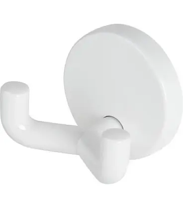 Hewi double patere série 477 blanc pur