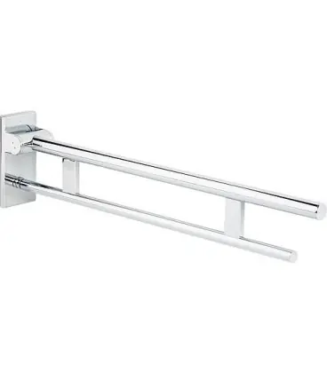 Hewi poignée de maintien Duo systeme 900, longueur 850mm, chromé, pliable