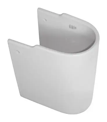 Demi-colonne ‘CONNECT ARC‘ K C 001 WBUK céramique blanche lxPxH 195x340x280mm pour lavabo