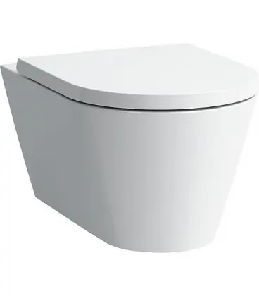 WC suspendu Laufen Kartell sans rebord, blanc, lxhxp 370x285x545mm