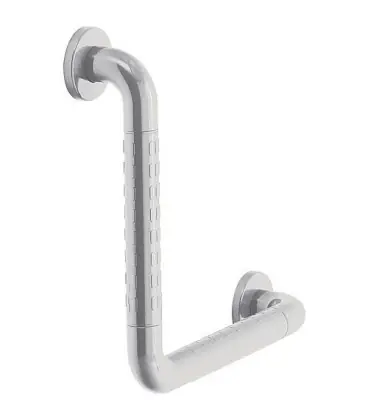 Poignee d‘angle en nylon couleur blanc 19 320x620 mm / fixation incluse