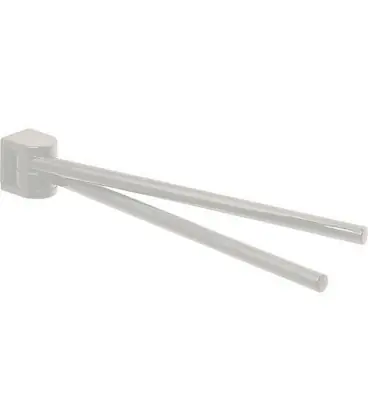 Porte-serviette en nylon couleur Blanc 19 L 450 mm/ fixation incluse