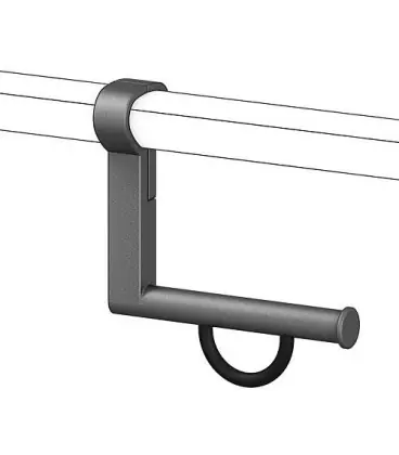 Porte rouleau poignée maintien pour poignées 93 780 16/17/19/20 alu ant-métal95