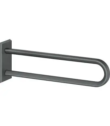 Barre d appui murale Normbau Cavere Vario, 600 mm metallique anthracite