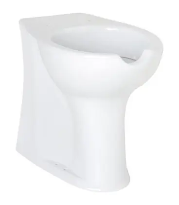 WC Elida en ceramique, blanc avec ouverture, rehausse lxhxp 375x470x570mm