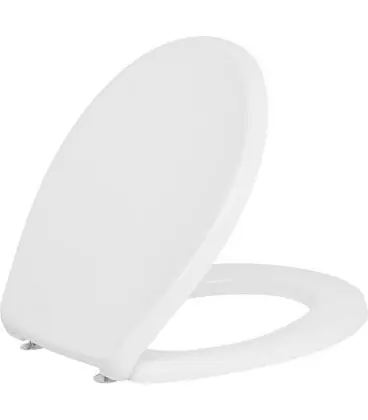 Abattant WC NEMO blanc duroplast - charniere inox lxHxP 383x49x460 mm