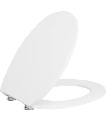Abattant WC Tacutu blanc, softclose, en Duroplast charnieres en inox
