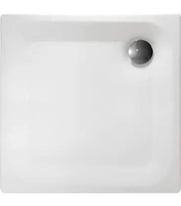 Receveur de douche EDURA blanc, lxHxP 900x40x900mm acier émaillé