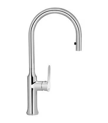 Mitigeur d‘evier MELADO chrome avec bec extractible entraxe 201mm