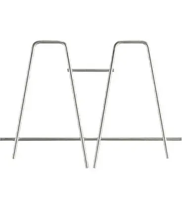Grille rabattable en acier inoxydable pour déversoir-vidoir 93 017 05