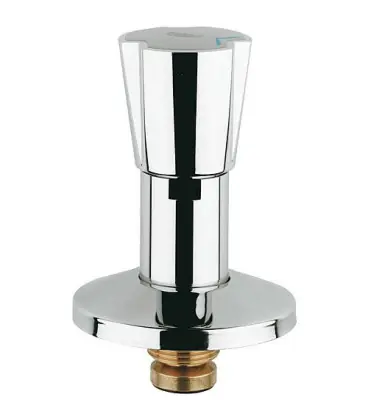 Tete Grpje 11514 pour robinetterie encastrée, croisillon bleu/rouge 3/4", chromé