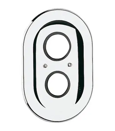 Rosace Grohe 47188 ovale pour autom 2000/Sentosa ancien 225x150 chromé