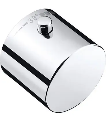 Poignee, thermostat Hansgrohe, rouge Uno