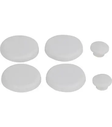 Tampon amortisseur Geberit 1 jeu blanc, pour abattant WC 598094000