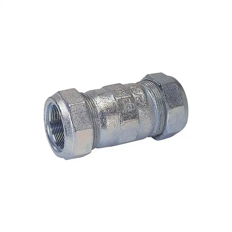 Accoup de serrage en fonte malleable fem/fem, Gaz PN 4, eau PN 16, Type O 1 1/2" (48,3) ",