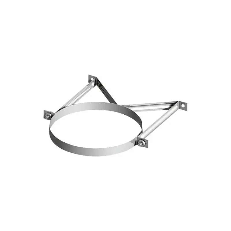 Systeme gaz d’echappement plastique Support mural 100 mm System Ii DN 080/125