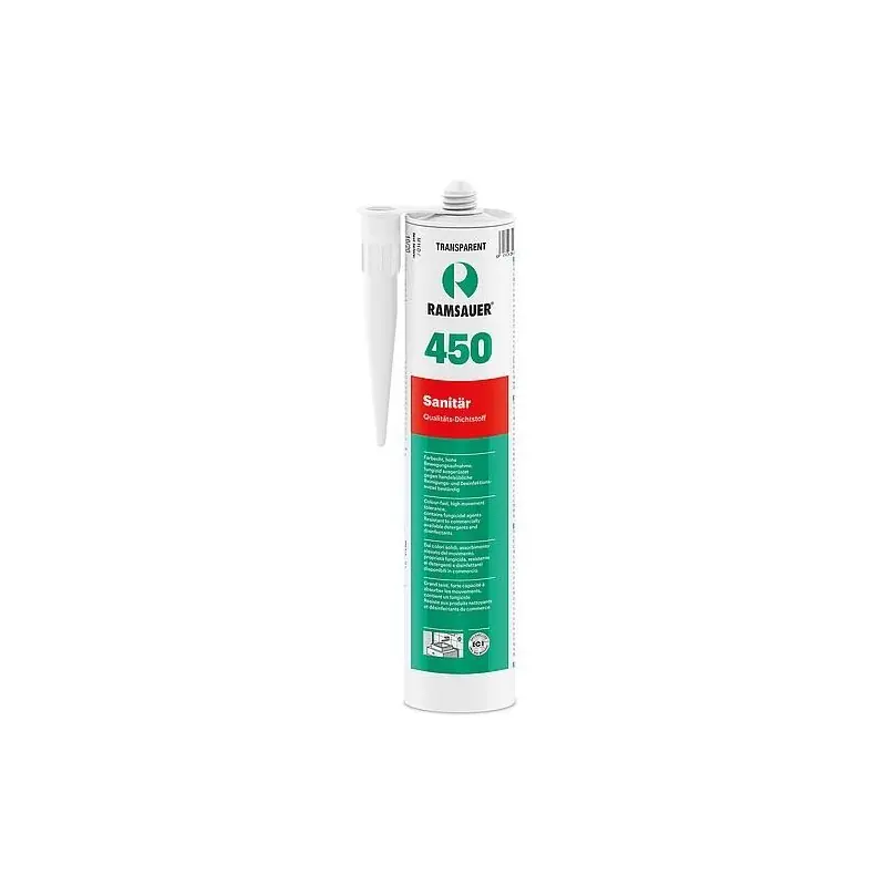 Silicone sanitaire RAMSAUER 450 Couleur beige sable Cartouche de 310ml