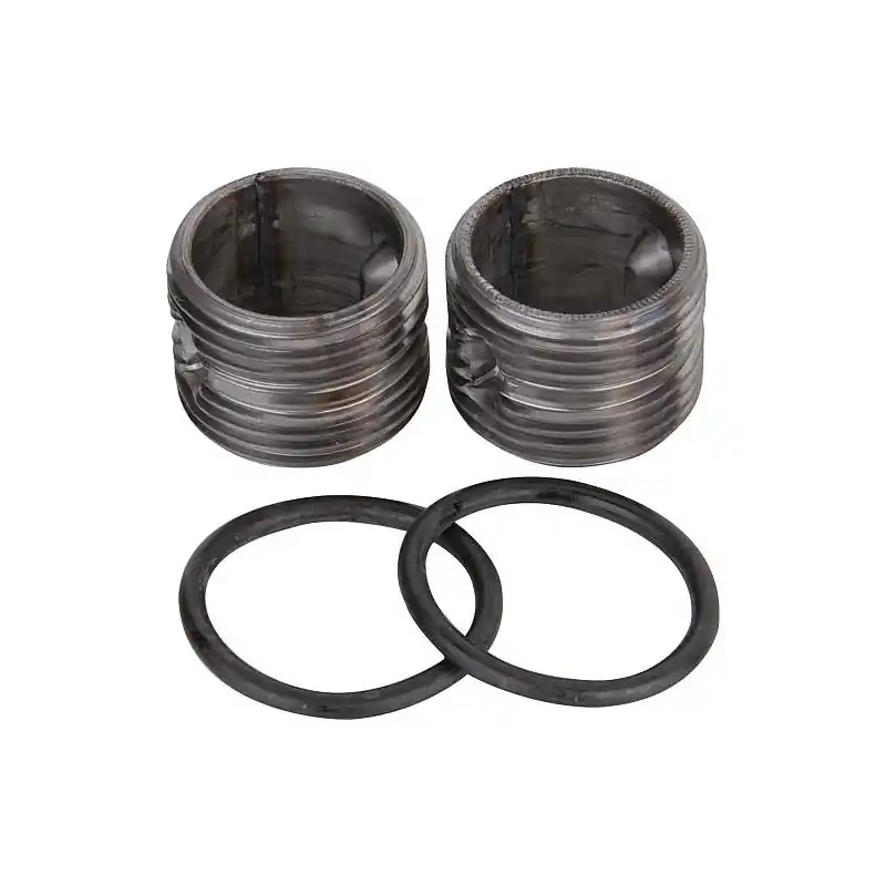 Kit de nipples joints inclus pour radiateur alu Dual 80 DN25 (1") male, paquet 2 pces