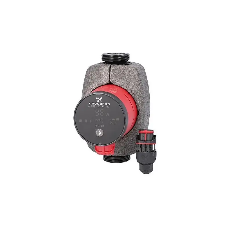 Circulateur Grundfos Alpha 1 15-60, DN15(R1/2"), PN10, 230V Longueur totale 130mm