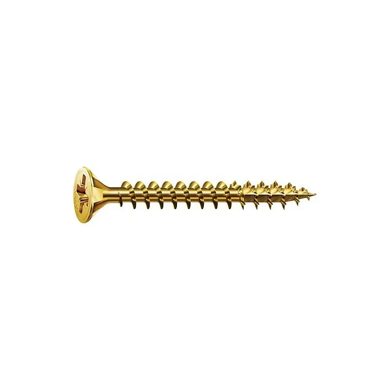 Vis á tête fraisée Spax Yellox filetage complet cruciforme Ø 2,5x20 mm, UE 1000 pieces