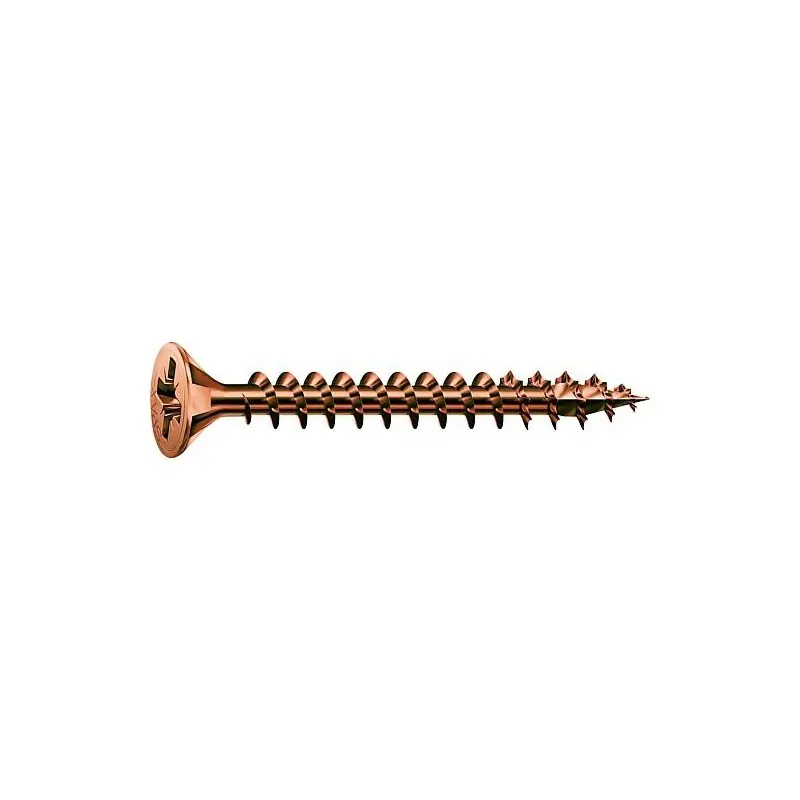 Vis à tête fraisée brunie C1A filetage complet, cruciforme Ø 3,5x25 mm, UE 1000 pieces