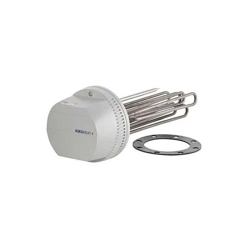 Rechauffeur à bride AHFW-BI-A-10.0, 10,0 KW 3x400 V AC, bride 180mm, longueur 540 mm