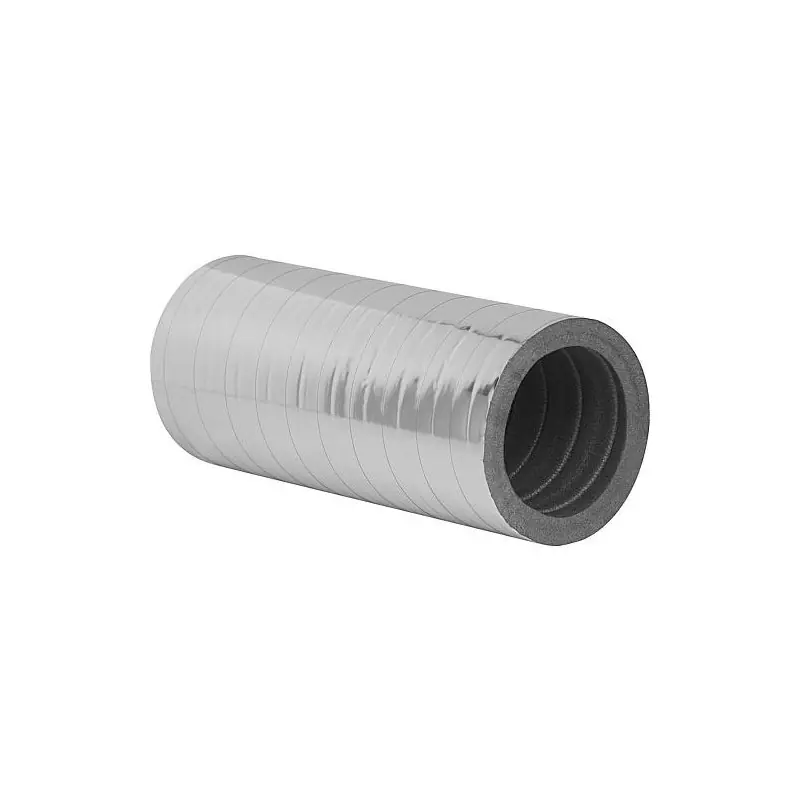 Tuyau isolant DN125 L 1000mm avec revetement alum. epaisseur 20mm
