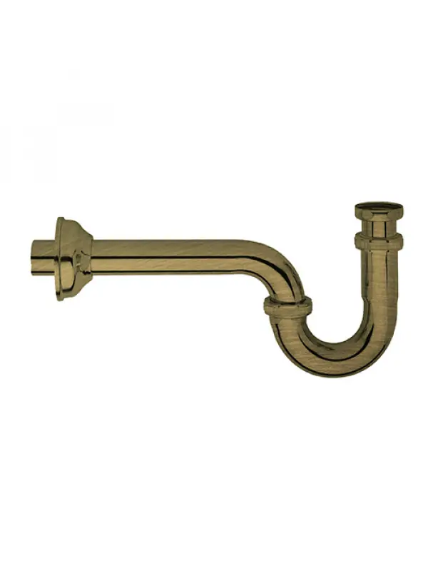 SIPHON LAVABO LAITON VIEUX BRONZE RETRO