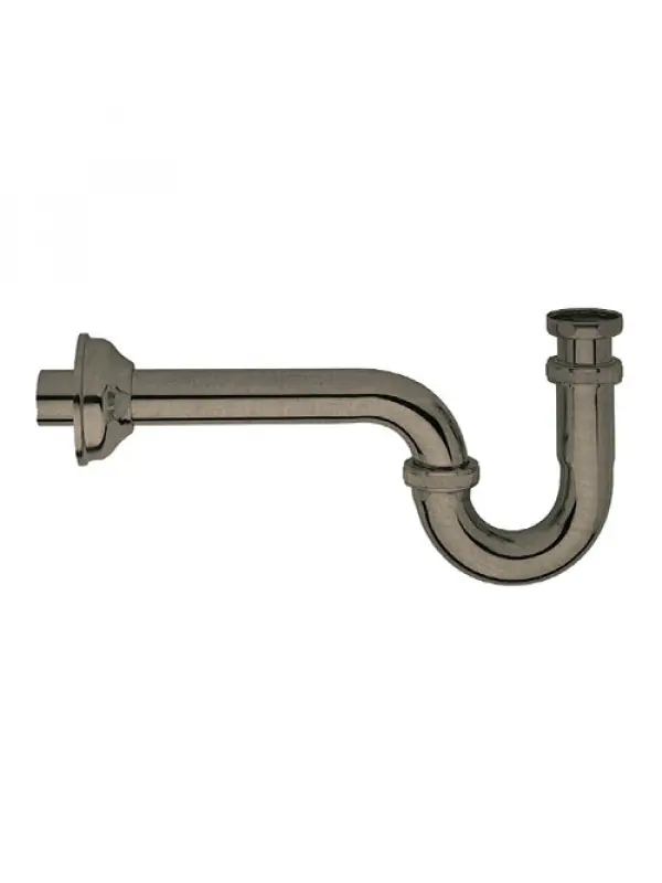 SIPHON LAVABO LAITON MÉTAL BROSSÉ RETRO