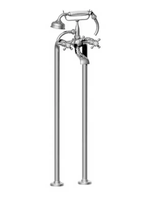 ENSEMBLE MELANGEUR ASCOTT + COLONNES POUR BAIGNOIRE SUR PIEDS