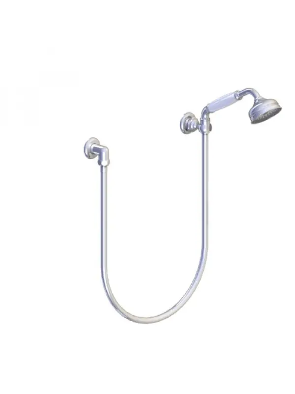 SET DE DOUCHE RETRO ASCOTT SUPPORT PRISE D‘EAU + FLEXIBLE + DOUCHETTE
