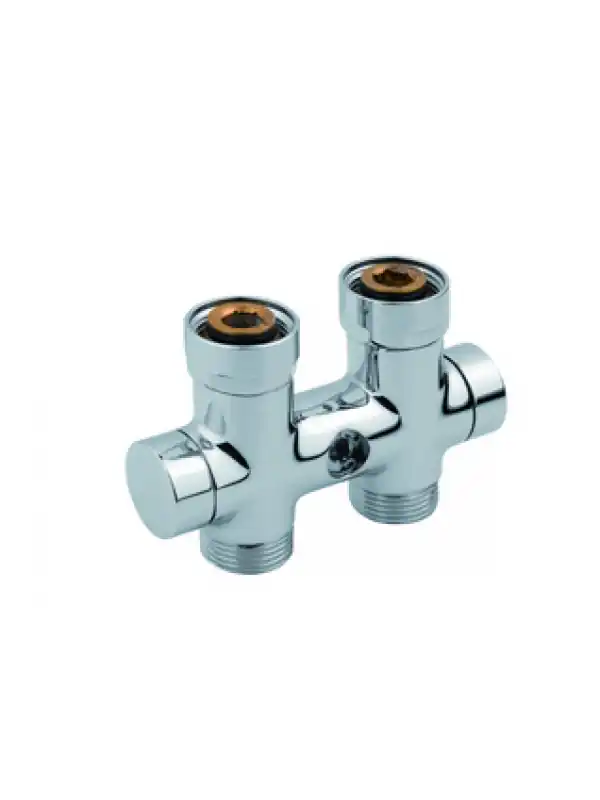 Vanne d‘isolement en H Droite F 3/4" M 3/4"
