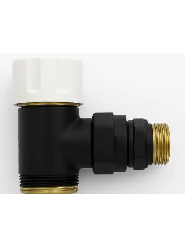 Vanne Thermostatique Equerre Noire