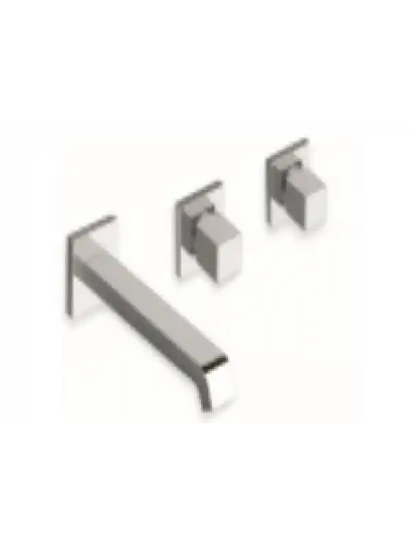 QUADRI MÉLANGEUR LAVABO MURAL CHROME