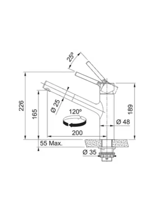 TAROS FENETRE ESCAMOTABLE DOUCHETTE - FRANKE