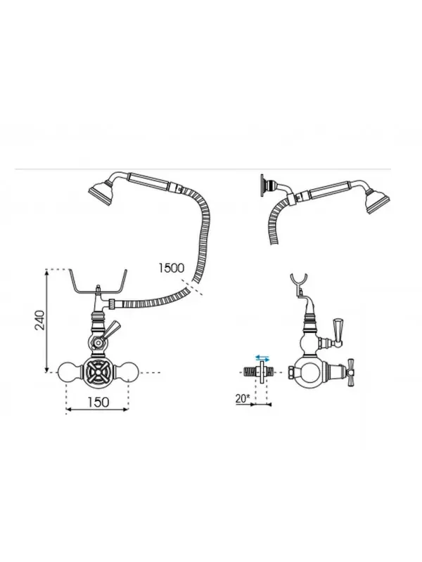 WESTMINSTER - Mitigeur Douche thermostatique - MARGOT