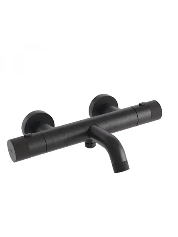THERMOSTATIQUE CHROMÉ NOIR BROSSÉ Bain Douche EAST SIDE