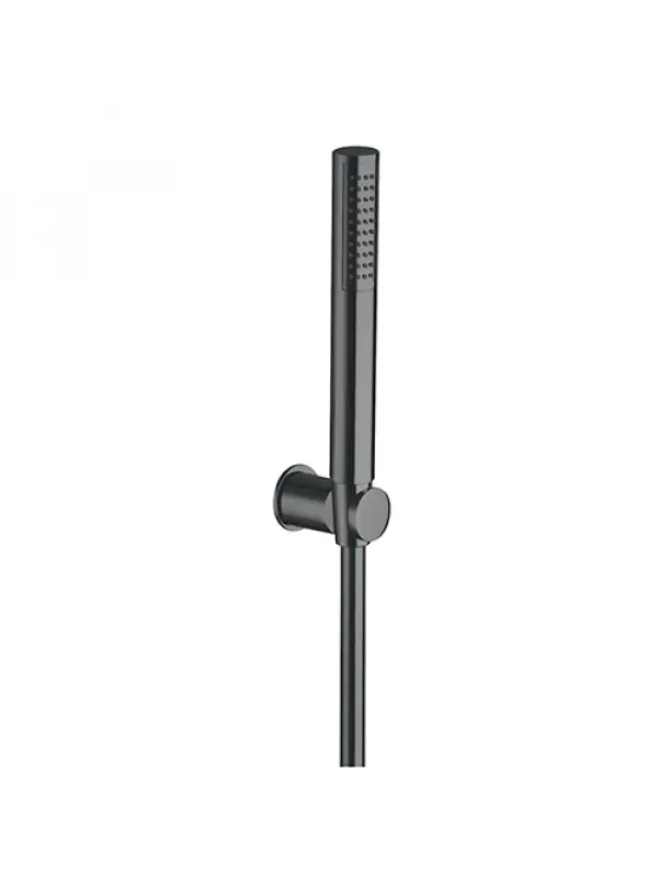 SET DE DOUCHE Type Industriel CHROME NOIR BROSSE