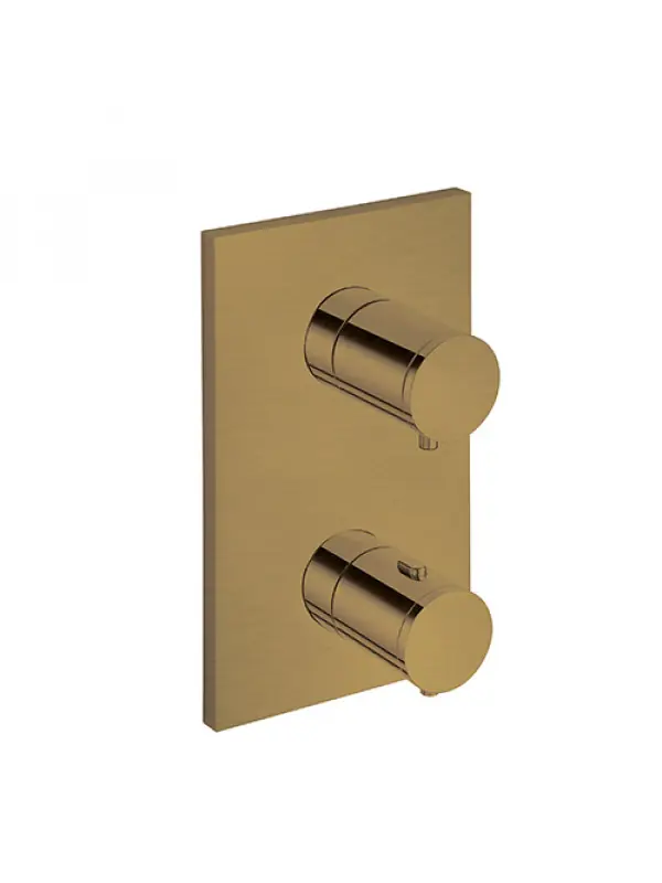 FAÇADE 2 SORTIES VIEUX BRONZE THERMOSTATIQUE TRIVERDE