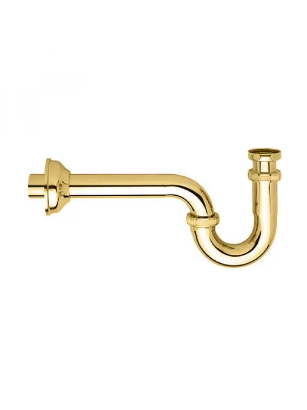 SIPHON LAVABO LAITON RETRO DORÉ