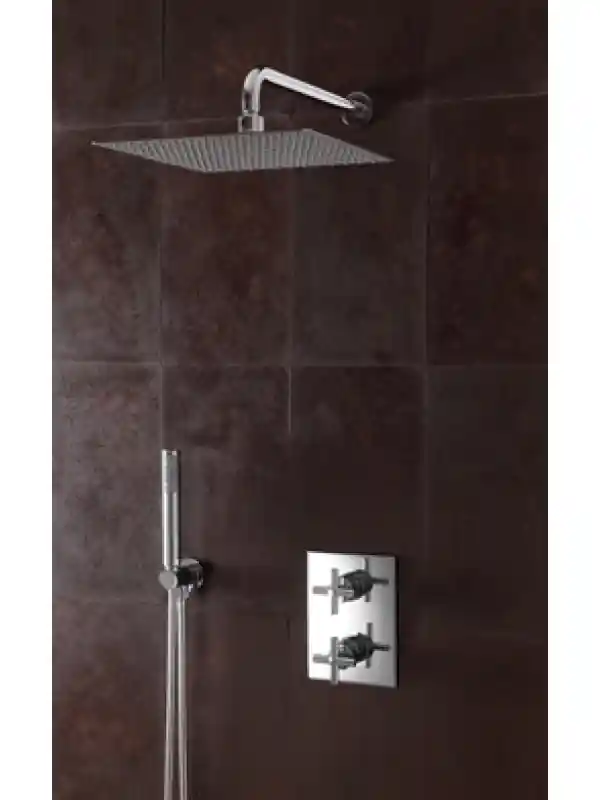 CARRÉ PACK ENCASTRÉ DOUCHE THERMOSTATIQUE 2 SORTIES