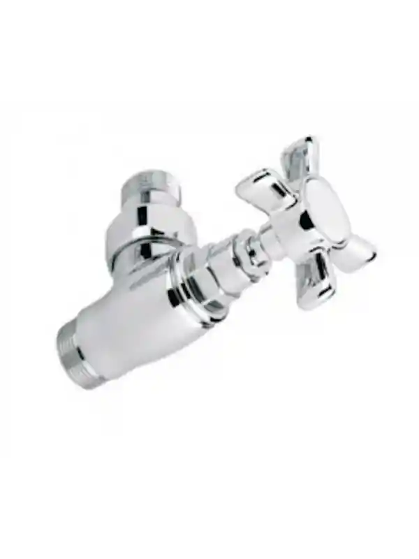 Vanne Croisillon 90° 1/2 pouce - Chrome