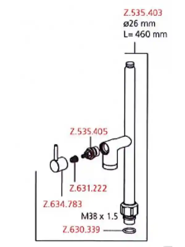 Tête céramique 3/4" - KWC