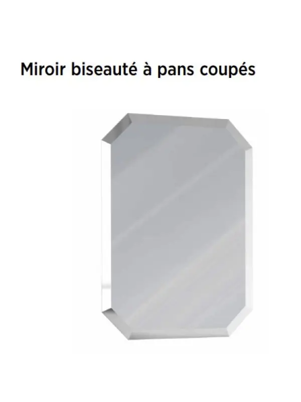Miroir Rétro Biseauté à Pans Coupés ASCOTT - HORUS